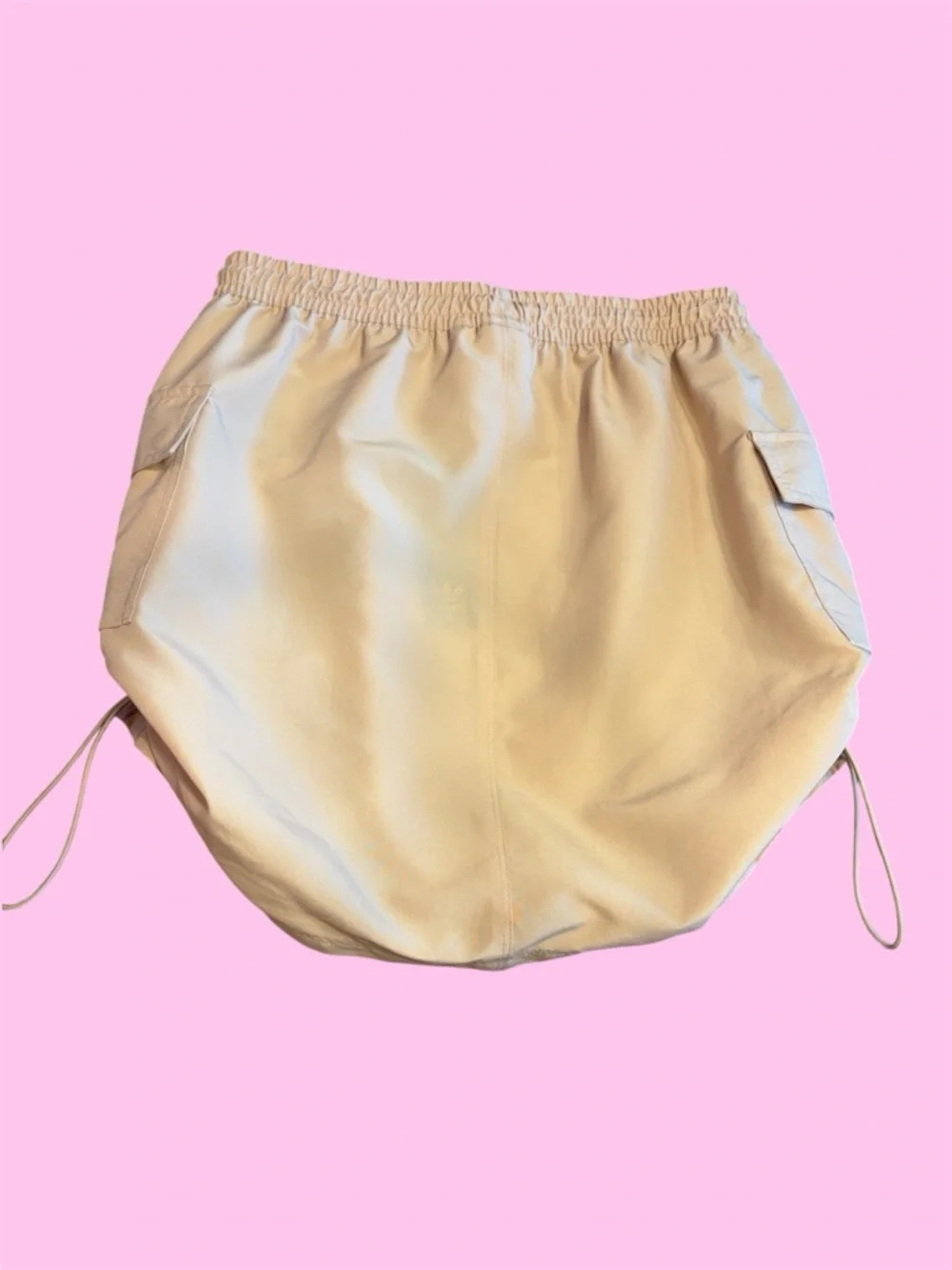NWT Adidas Beige Drawstring Pocket Skirt - Picture 4 of 6